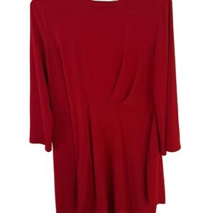 Worthington Red Scoop Neck Dress
